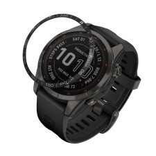 kwmobile Számlapkeret Garmin Fenix 7S, Kwmobile, fekete/ezüst, alumínium, 58352.01 okosóra kellék