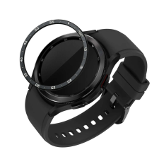 kwmobile számlapkeret Samsung Galaxy Watch 6 Classic telefonhoz, fekete, alumínium, KWM000024TL001C okosóra kellék
