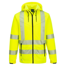 KX3 Sport Hi-Vis cipzáras kapucnis pulóver PW_KX303YERM Sárga - M méret
