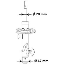 KYB lengéscsillapító KYB 3348098 autóalkatrész