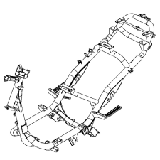 KYMCO Agility 125 (KN25SA) 50100-LDF7-E10 váz Kymco Vázak, idomok, kiegészítők Váz egyéb motorkerékpár alkatrész