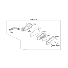 KYMCO Légszűrőház 17200-LDC8-E10 Kymco Vázak, idomok, kiegészítők Idom, burkolat elem egyéb motorkerékpár alkatrész