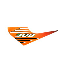 KYMCO Maxxer 300 bal első sárvédő matrica Kymco Vázak, idomok, kiegészítők Matricák információs címke