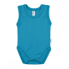 Kynga azúrkék ujjatlan baba body 62-98 kombidressz, body