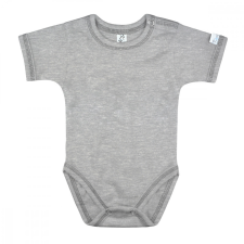 Kynga melírszürke rövid ujjú koraszülött baba body 44-56 kombidressz, body