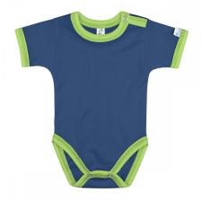 Kynga sötétkék-kivizöld rövid ujjú gyerek body 104-152 cm kombidressz, body