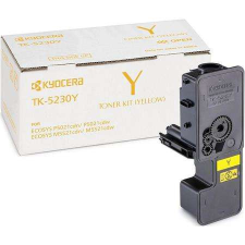 Kyocera TK5230 Lézertoner M5521CDN, 5521CDW, P5021CDN, 5021CDW nyomtatókhoz, KYOCERA, sárga, 2,2k nyomtatópatron & toner