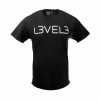 L3VEL3 - Classic T-Shirt - Logózott Póló (Fekete, L)