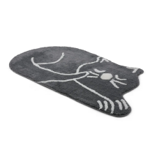  L'essential Maison Acrylic Bathmat Grey Sleeping Cat - Grey lakástextília