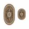  L'essential Maison Bathmat Set (2 Pieces) Beige Mink Red White 410615 - O - Beige