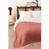  L'essential Maison Dupla ágytakaró téglavörös muszlin - Téglavörös (170 x 250) v2