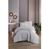  L'essential Maison Egyszemélyes ágytakaró szett, egyszínű szürke