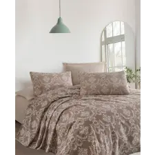  L'essential Maison Egyszemélyes Piqué Szett Barna Pure - Barna lakástextília
