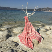  L'essential Maison Fouta (strandtörölköző) Red Barok - piros lakástextília