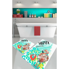  L'essential Maison Fürdőszobaszőnyeg Szett (2 darabos) Többszínű Happy Flamingo lakástextília