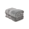  L'essentiel Maison Bath Towel Set (2 Pieces) Dark Grey Zeus - Dark Grey