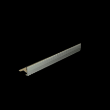  L alakú natúr alumínium élvédő , 250cm x 12mm szögletes csempe élzáró profil élvédő, sín, szegélyelem