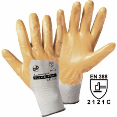 L+D worky Flex-Nitril 1496C Poliészter Munkakesztyű Méret (kesztyű): 10, XL EN 388 CAT II 1 db (1496C)