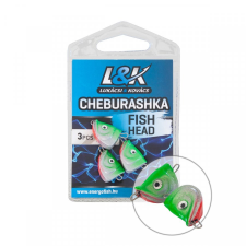 L&K fsih head cheburaska pergető ólom - 6g horgászkiegészítő