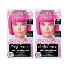 L´Oréal Paris L'Oréal Paris Préférence Meta Vivids szett 2x hajfesték 75 ml Változat 7.222 Meta Pink nőknek hajfesték, színező