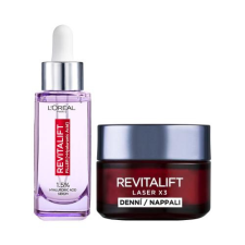 L´Oréal Paris L'Oréal Paris Revitalift Filler HA 1,5% szett arcszérum 30 ml + nappali arckrém 50 ml nőknek kozmetikai ajándékcsomag