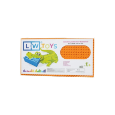 L-W Toys LW Toys kompatibilis építőjáték tábla / alap 16x32 narancssárga barkácsolás, építés