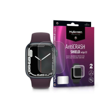  LA-2050 Apple Watch Series 7 / 8 (45 mm) ütésálló képernyővédő fólia - MyScreen Protector AntiCrash Shield Edge3D átlátszó, 2db-os csomag okosóra kellék
