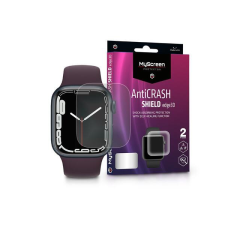  LA-2063 Apple Watch Series 7 / 8 (41 mm) ütésálló képernyővédő fólia - MyScreen Protector AntiCrash Shield Edge3D átlátszó, 2db-os csomag okosóra kellék