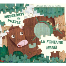  La Fontaine meséi - mesekönyv és puzzle puzzle, kirakós