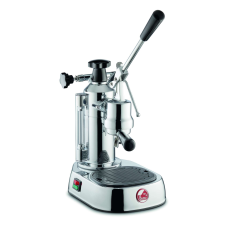 La Pavoni Lever Europiccola, inox, feketekiegészítőkkel kávéfőző