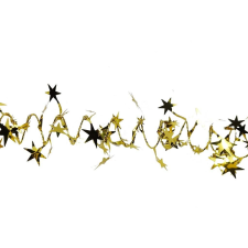 LAALU aranyozott lánc csillagokkal, 2 m (LAU-2130) party kellék