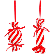  LAALU díszkészlet: piros-fehér cukorkák 13 cm, 2 db (LAU-6207) karácsonyi dekoráció