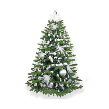 LAALU feldíszített karácsonyfa - Polárfehér II, 109 dísz, 150 cm műfenyő