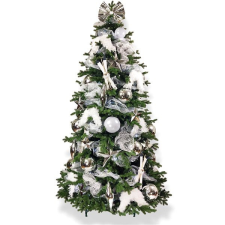 LAALU karácsonyfa díszítve - HÓBIRODALOM, 118 dísz, 450 cm műfenyő