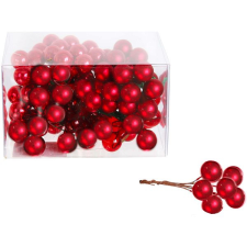 LAALU Karácsonyfadísz - gömb, piros, 4 cm átmérőjű, 120 darab karácsonyi dekoráció