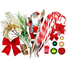 LAALU karácsonyi díszek - Santa Claus készlet, 240 - 270 cm fákhoz karácsonyfadísz