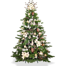 LAALU Vánoční stromek zdobený - ELEGANCE PŘÍRODY, 136 ks ozdob, 270 cm műfenyő