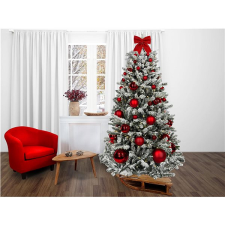 LAALU Vánoční stromek zdobený - ČERVENÉ VÁNOCE, 85 ks ozdob, 270 cm műfenyő