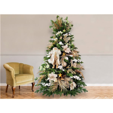 LAALU Vánoční stromek zdobený - NĚŽNÁ CHAMPAGNE II, 169 ks ozdob, 240 cm műfenyő