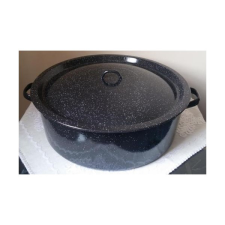  Lábas 30 L zománcos+fedő fekete edény