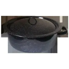  Lábas fedővel – fekete, 20 literes edény