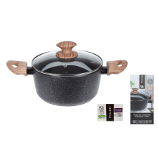  Lábas Teflonos+Üvegfedő 4 Literes 24cm 170507050 edény