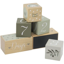 Label Label mérföldkő kockák, Olive Green ajándéktárgy