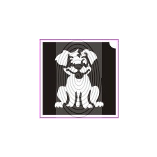 Labrador kutyakölyök (csss0253) csillámtetoválás