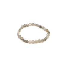  Labradorit fazettált korong karkötő 6x4mm karkötő