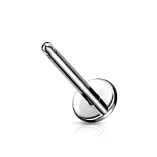 Labret szár 6mm (ezüst szín) testékszer