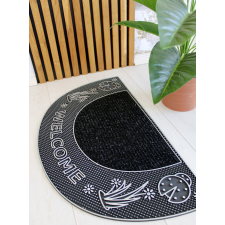  Lábtörlő Welcome Félkör Szürke katicás gumis 45x75cm lakástextília