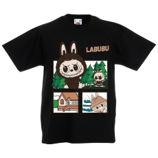  Labubu - Erdei túra képregény gyerek póló