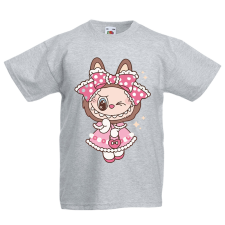  Labubu - Pöttyös ruhás nyuszilány gyerek póló gyerek póló