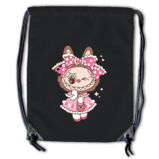  Labubu - Pöttyös ruhás nyuszilány tornazsák tornazsák